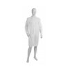Jednorázový laboratorní plášť Mercator Medical, na suchý zip, bílý, 10 ks