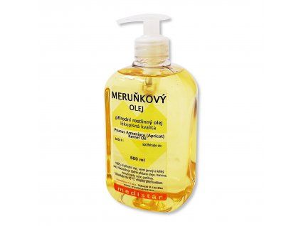 MEDISTAR CZ Meruňkový olej 500 ml s dávkovačem