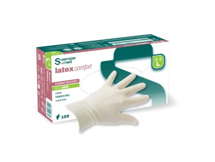 Sempermed latex comfort FRONT VIEW Size L + hand