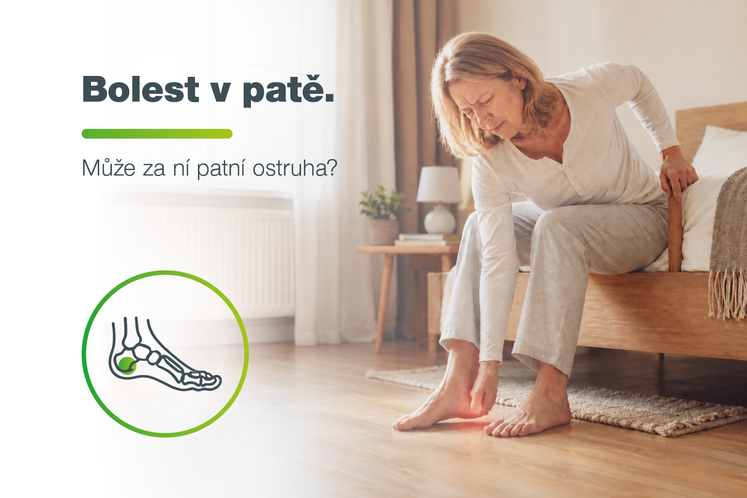 Bolest v patě. Může za ni patní ostruha?