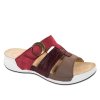 Dámský zdravotní pantofel DRAHA (Barva Červeno-hnědá, Velikost EU 38)
