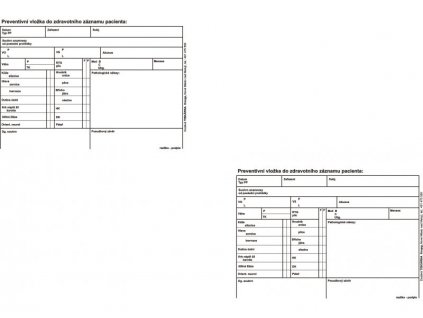 preventivní vložka do zdravotního záznamu pacienta dekurz