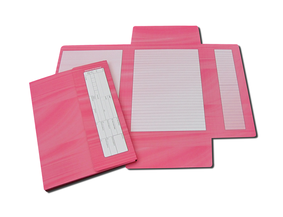 Zdravotní záznam - desky na zdravotnickou dokumentaci Barva: růžová