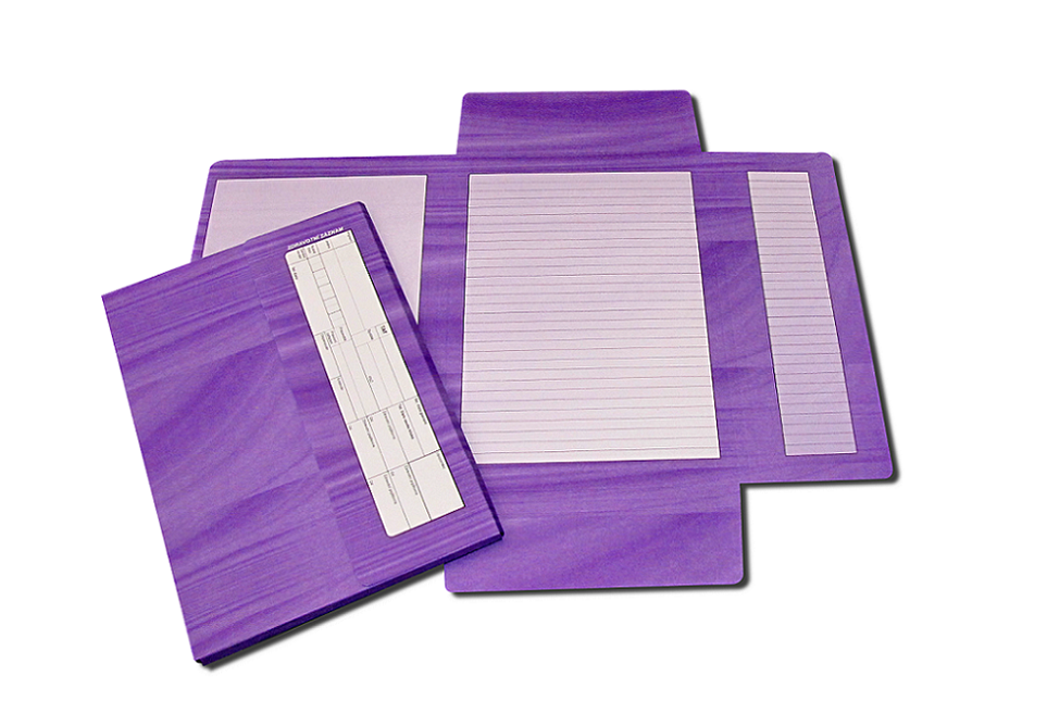 Akční balíček-desky barevné + kartičky/vizitky Barva: fialová