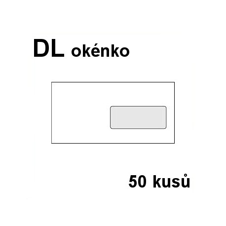 obálka DL - okénko