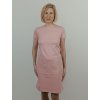 Zdravotnícke ružové šaty pohodlné a ženské oblečenie do práce