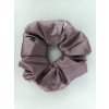 Mäkká scrunchie v tlmenom ružovofialovom odtieni