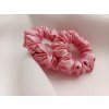 Slim ružová scrunchies