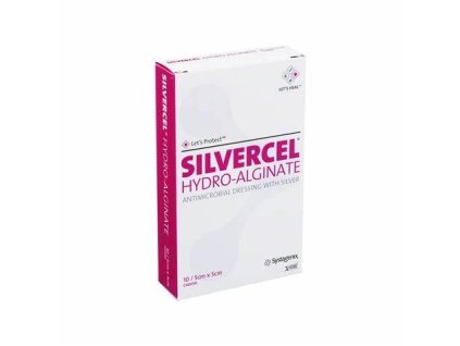 1224 silvercel antimikrobialne alginatove krytie so striebrom 5x5cm