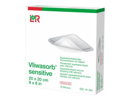 Vliwasorb sensitive 20x20cm sterilný