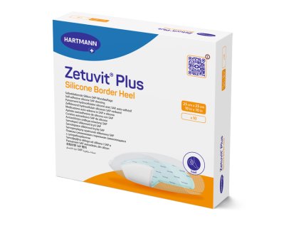 Zetuvit Plus Silicone Border Heel 25x25cm