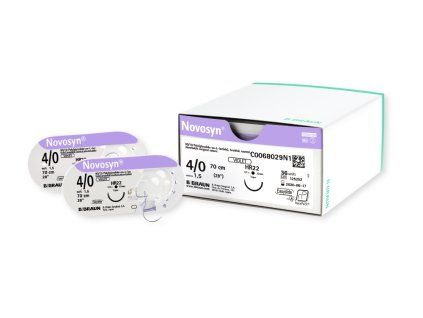 Novosyn RacePack plastic and box packaging