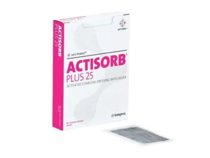 570 actisorb plus aktivne uhlikove krytie so striebrom 6 5x9 5cm
