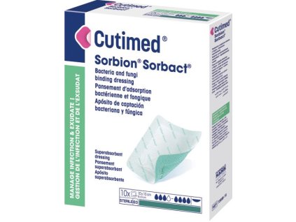 612 cutimed sorbion sorbact superabsorpcne krytie s antimikrobialnym ucinkom 10x10cm