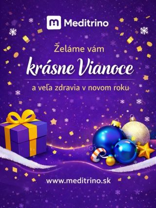 Krásne Vianoce a veľa zdravia v novom roku 🤩 Vaše Meditrino 💜 www.meditrino.sk