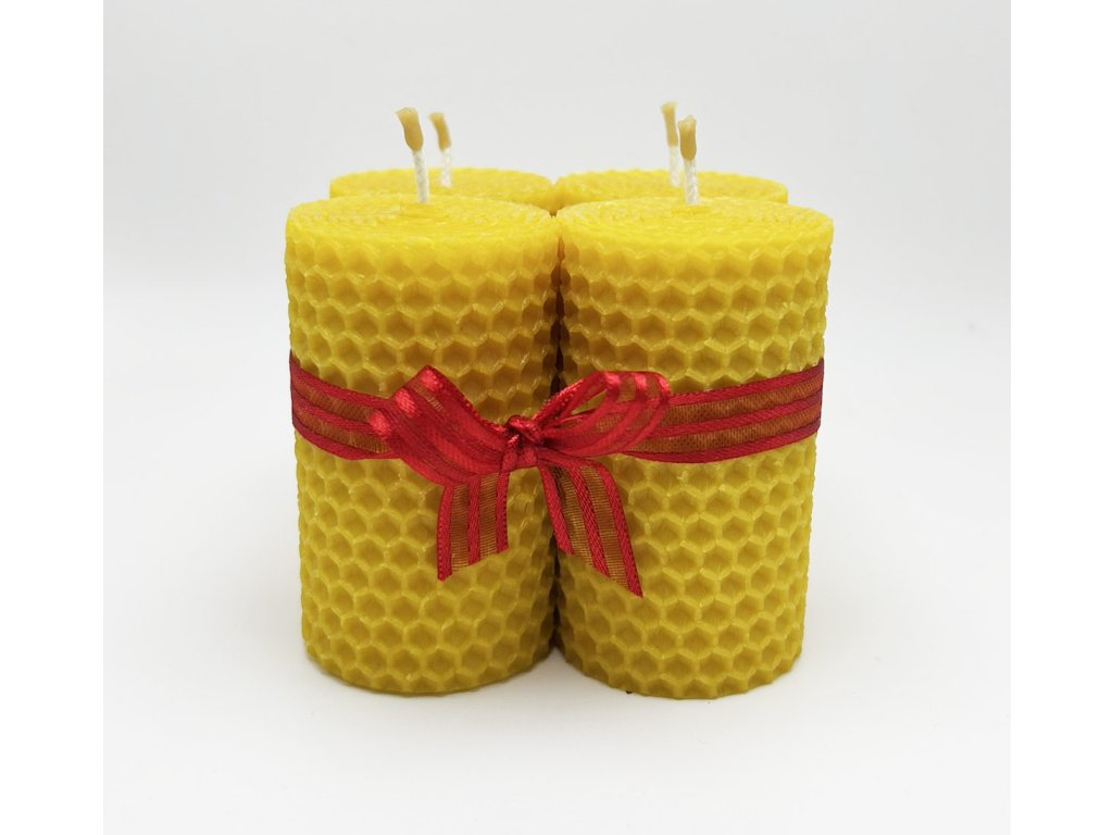 Adventní svíčky ze včelího vosku