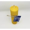 Svíčka ze včelího vosku - válcová 15cm - větší průměr