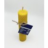 Svíčka ze včelího vosku - válcová 15 cm