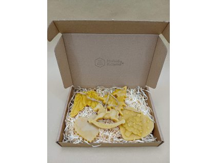 Sada ozdob z včelího vosku Vánoční