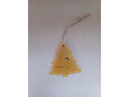 Ozdoba z včelího vosku Stromeček