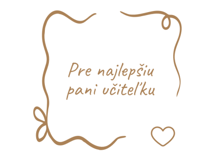 Pre najlepšiu pani učiteľku