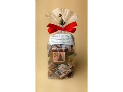 Adventní perníčky 350 g Medový perník. Ruční práce. Handicraft.