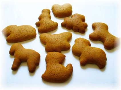 Medové perníčky nezdobené 225 g  Medový perník. Ruční práce. Handicraft.
