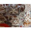 Dárková kazeta vánočního perníku 250 g  Medový perník. Ruční práce. Handicraft.
