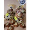 Kytičky s mléčným marcipánem PB 150 g  Medový perník. Ruční práce. Handicraft.