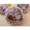 ZDOBENÝ PERNÍK - SRDCE, SRDÍČKA + varianty  Medový perník. Ruční práce. Handicraft.
