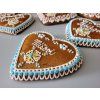ZDOBENÝ PERNÍK - SRDCE, SRDÍČKA + varianty  Medový perník. Ruční práce. Handicraft.