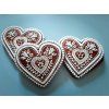 ZDOBENÝ PERNÍK - SRDCE, SRDÍČKA + varianty  Medový perník. Ruční práce. Handicraft.