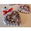ZDOBENÝ PERNÍK - SRDCE, SRDÍČKA + varianty  Medový perník. Ruční práce. Handicraft.