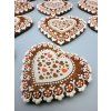ZDOBENÝ PERNÍK - SRDCE, SRDÍČKA + varianty  Medový perník. Ruční práce. Handicraft.