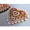 ZDOBENÝ PERNÍK - SRDCE, SRDÍČKA + varianty  Medový perník. Ruční práce. Handicraft.