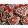 ZDOBENÝ PERNÍK - SRDCE, SRDÍČKA + varianty  Medový perník. Ruční práce. Handicraft.