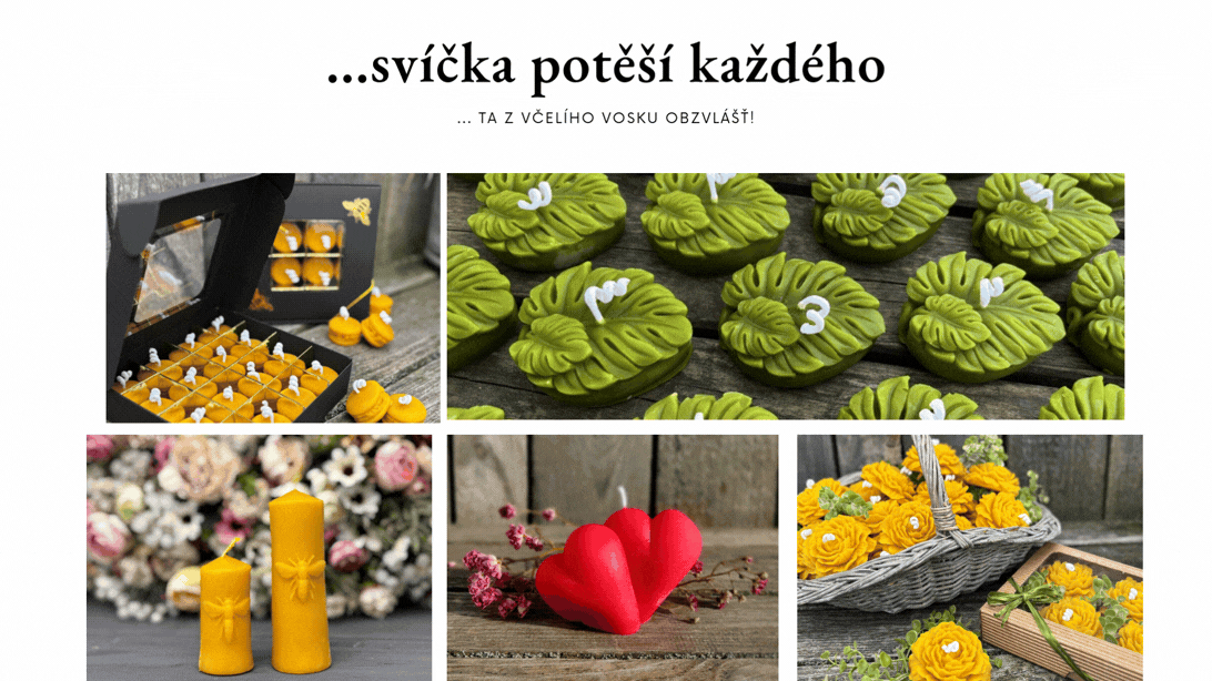 Svíčky z včelího vosku