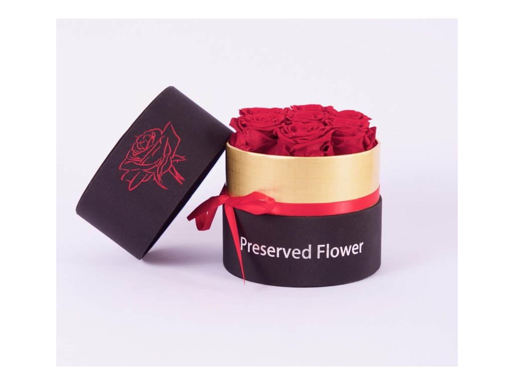 Kouzelné mýdlové růže v dárkové krabičce
