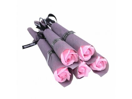 5ks ruzove mydlove ruze