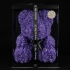 Medvídárek BIG Classic medvídek z růží 40cm dárkově balený - fialový