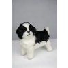 6023 3 cutepets plysovy pes bilo cerny stene 2e