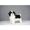 6023 2 cutepets plysovy pes bilo cerny stene 2e