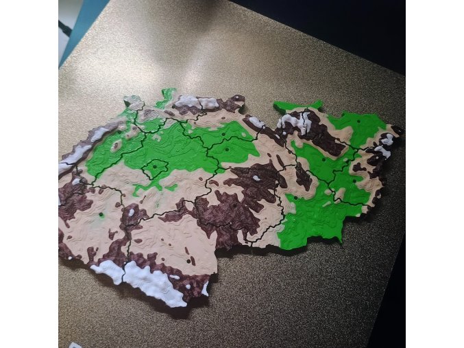 Hlavolam - Puzzle mapa ČR