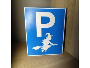 Halloween - Dopravní značka pro čarodějnice