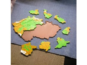 Hlavolam - Puzzle mapa ČR