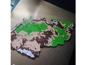 Hlavolam - Puzzle mapa ČR