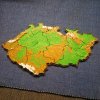 Hlavolam - Puzzle mapa ČR