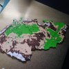 Hlavolam - Puzzle mapa ČR