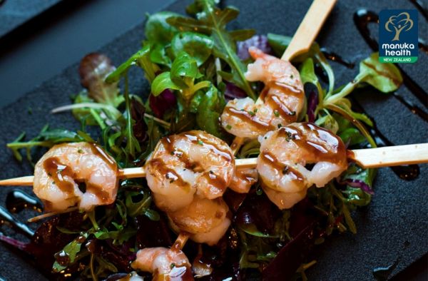 Krevety s medem a limetkou