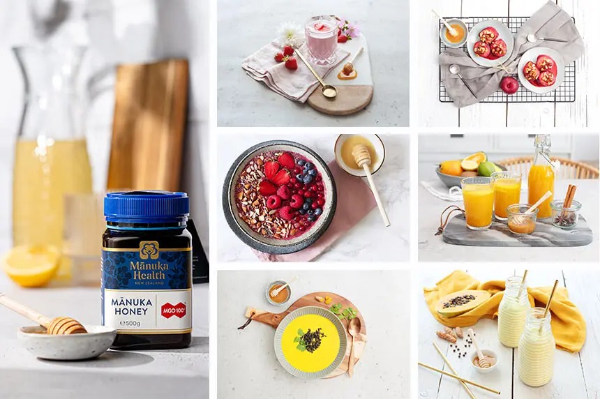Med Manuka MGO 100+ a nápady na pokrmy a nápoje s medem